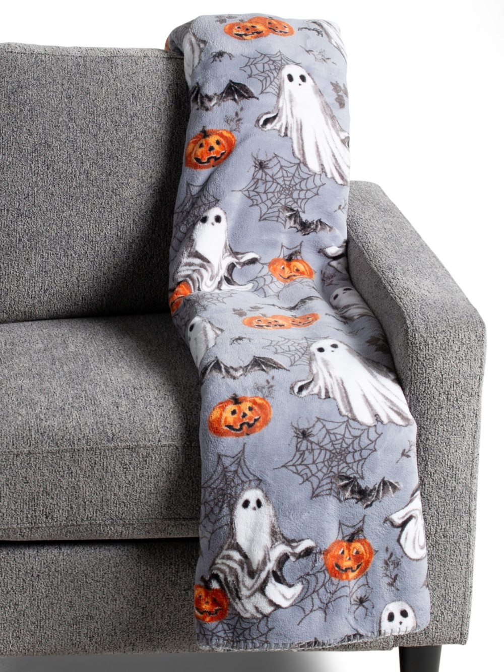 MARTHA STEWART Queen Size 90” x 90” Ghost Halloween Blanket